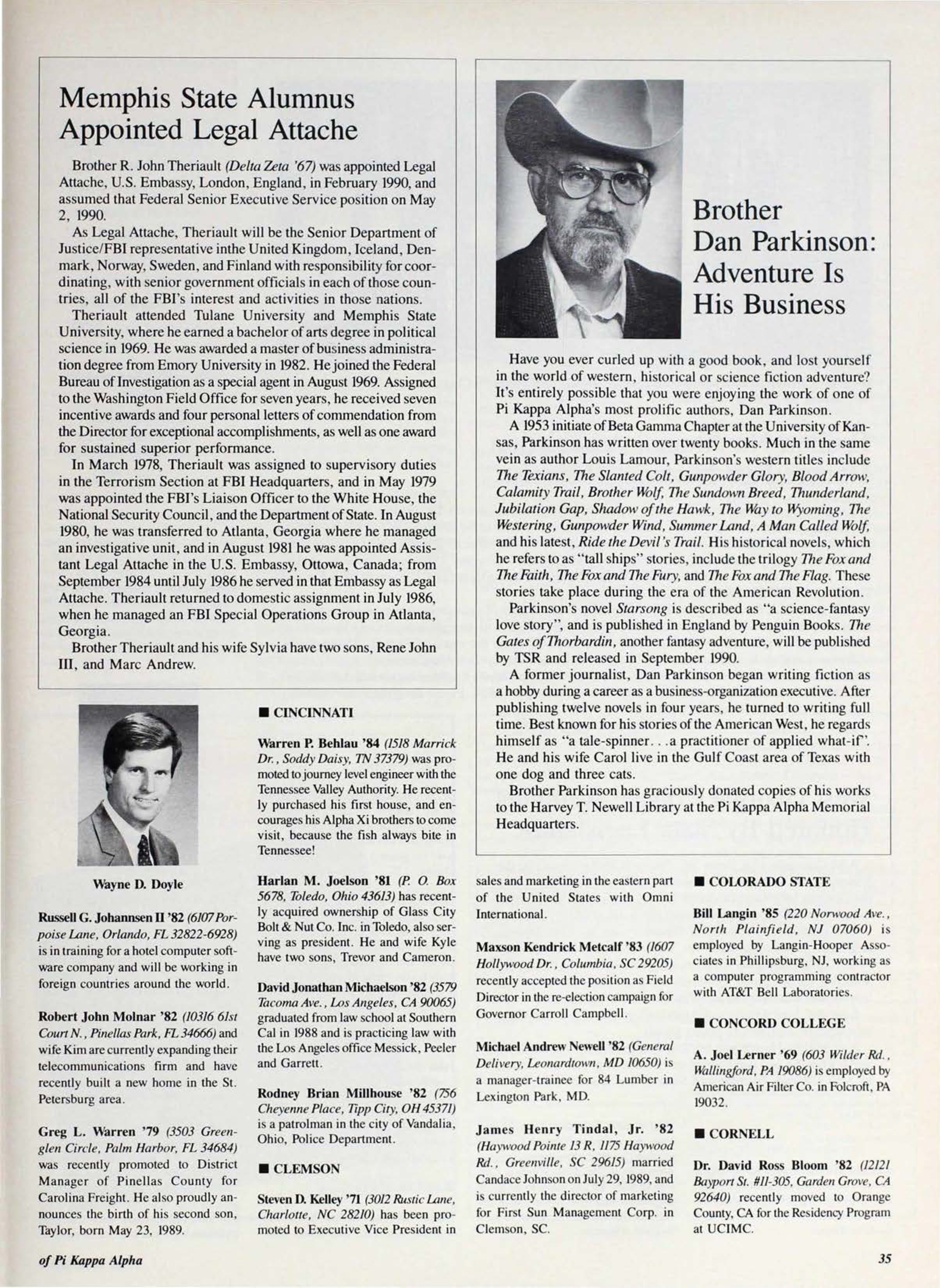 Memphis State Alumnus Appointed Legal Attache